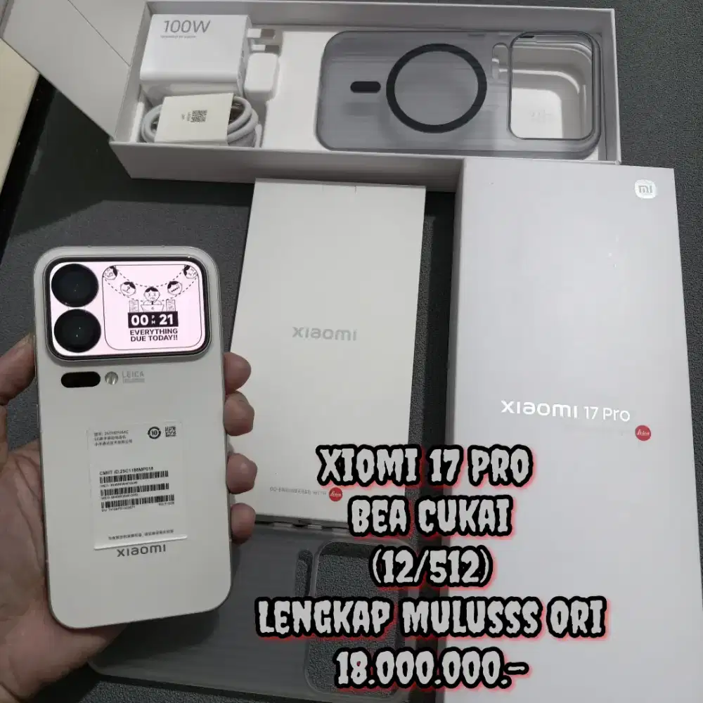 Xiomi 17 Pro (12/512) Bea Cukai