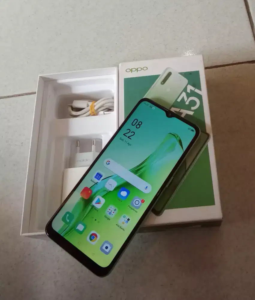 OPPO A31 Ram 6/128GB (fulset) warna biru