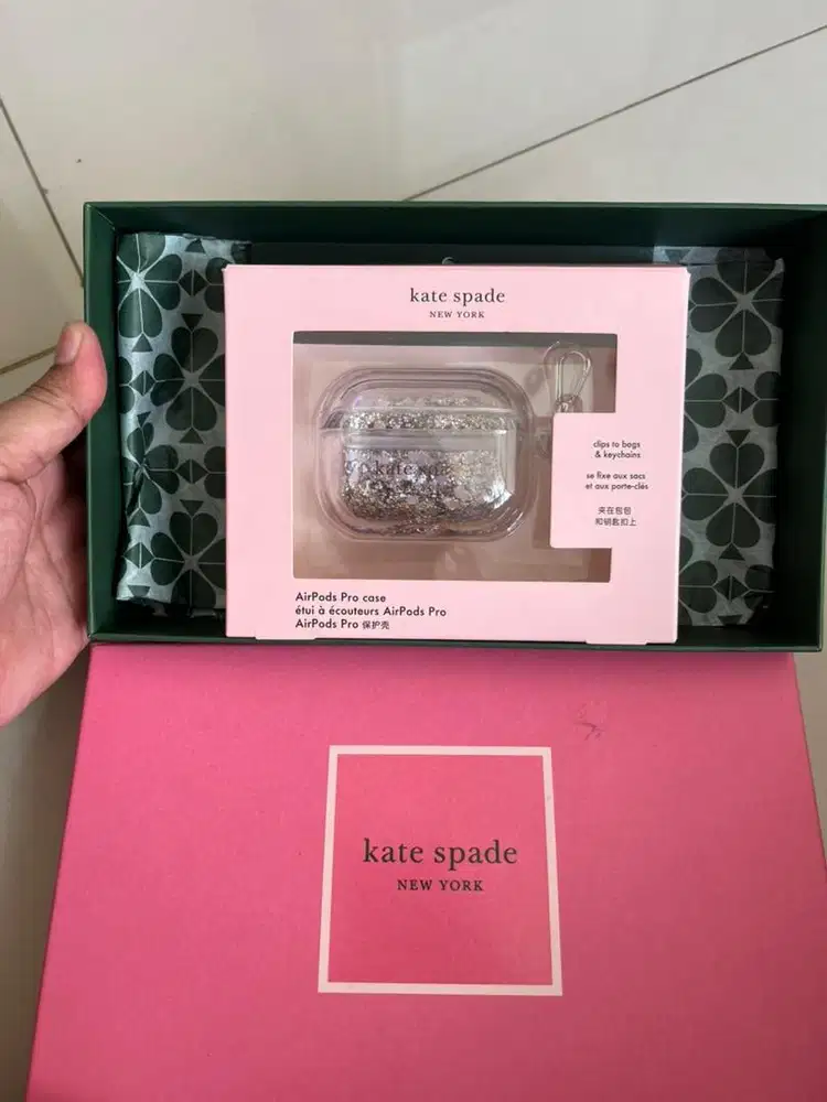 Kate Spade Liquid Glitter Case AirPods Pro Original Fullset