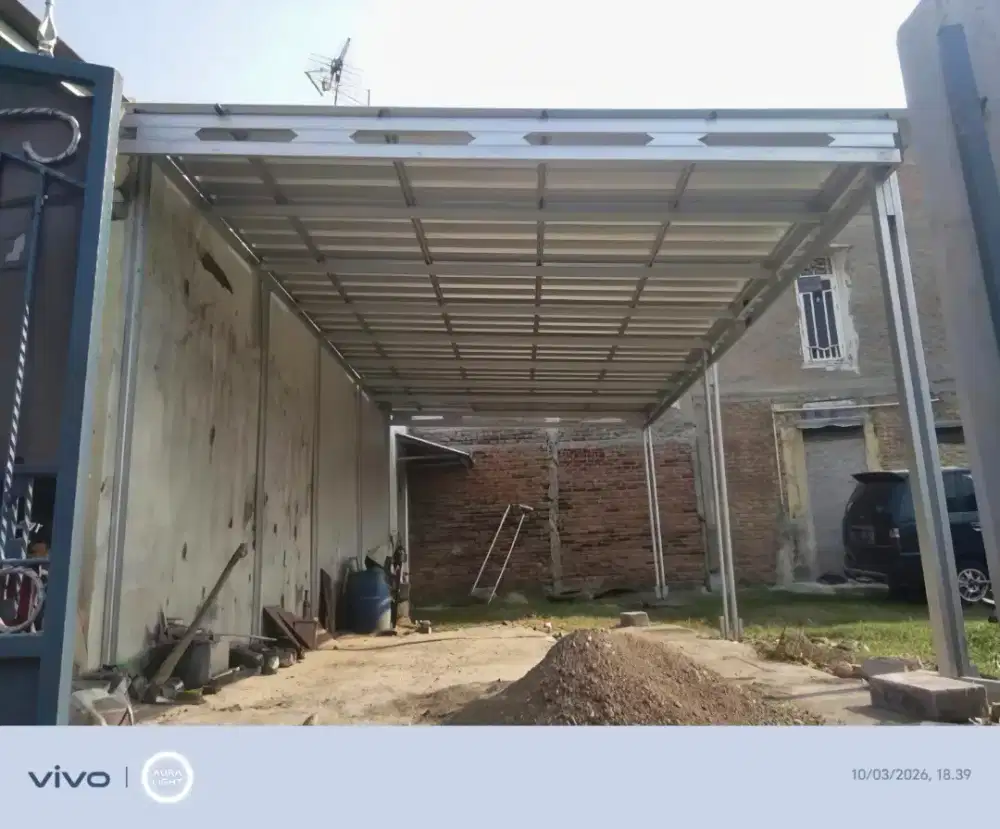 Pasang baja ringan dan garasi