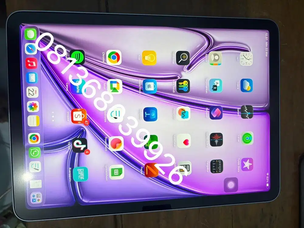 iPad Air M2 256GB Resmi Purple