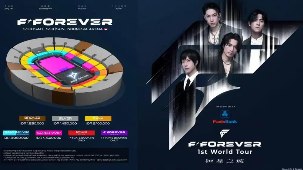 TIKET GOLD KONSER F4 FFOREVER 29 MEI