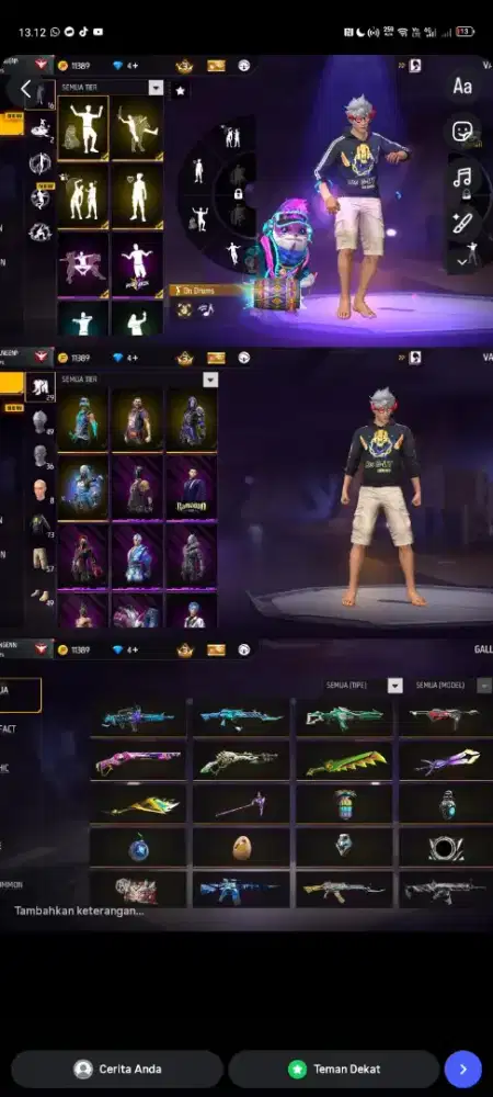 JUAL AKUN FF MURAH MERIAH YG MINAT LANSUNG INBOX