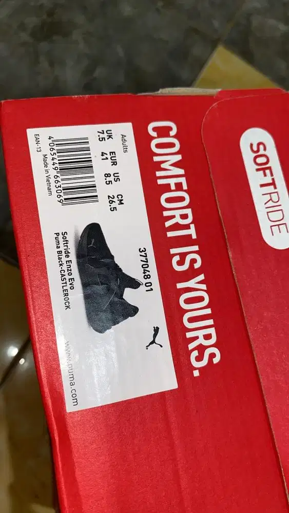 Sepatu PUMA Softride Enzo Evo, Puma Black -Castlerock