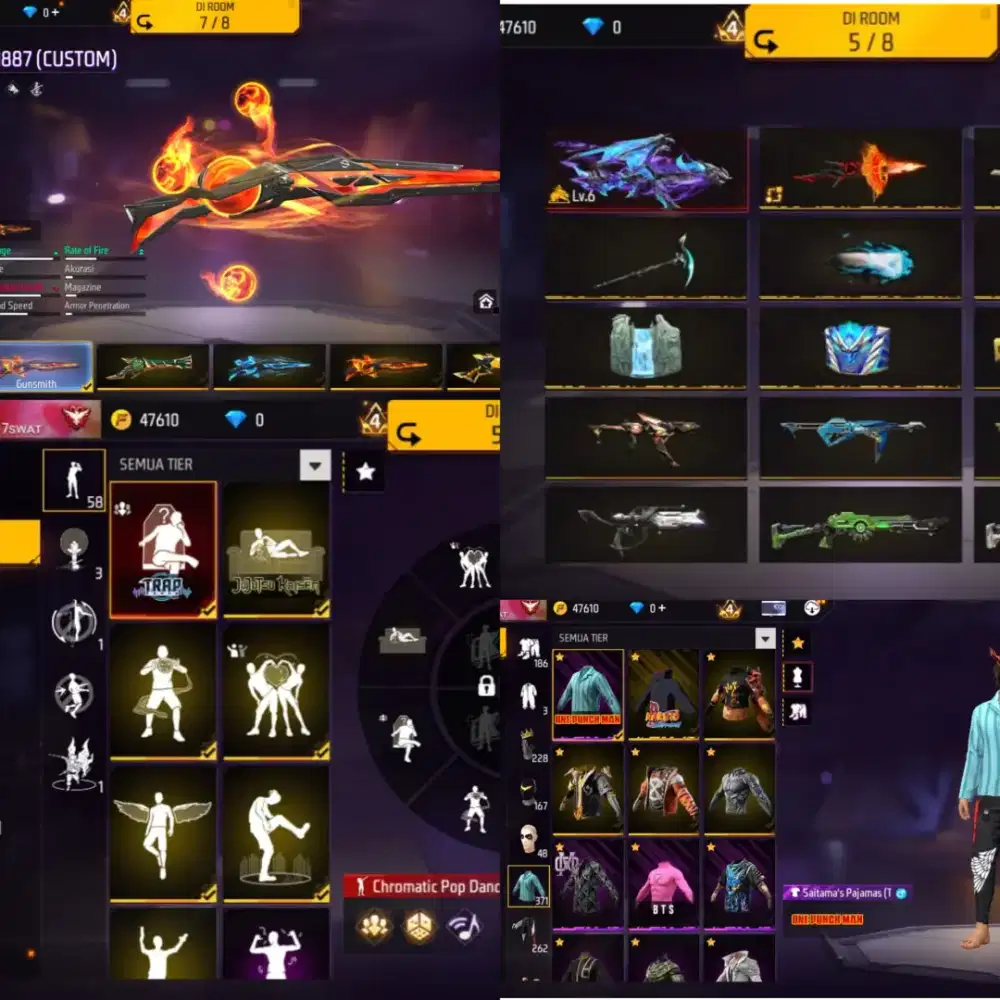 Jual akun FF murah meriah yg minat lansung inbox