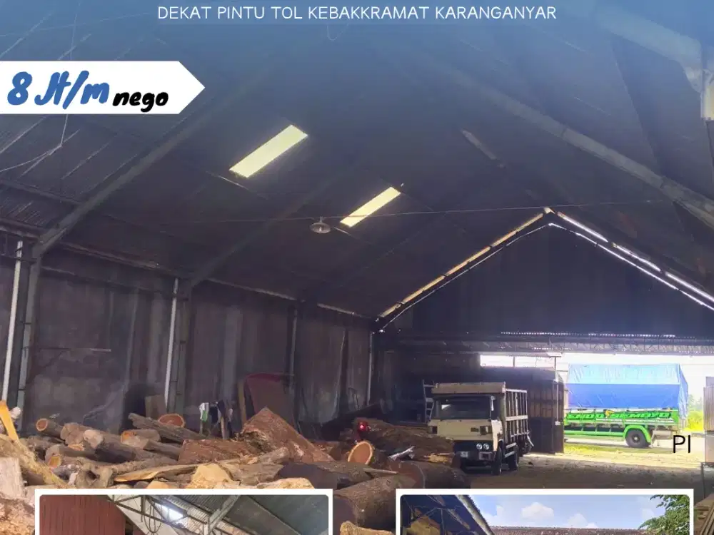 DIJUAL TEMPAT PENGGERGAJIAN KAYU DI JL. SOLO-SRAGEN