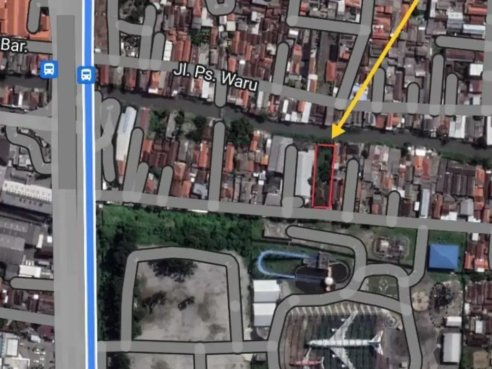 Tanah Area Waru  Jl Ry Kol Sugiono, Bisa buat pabrik atau Gudang