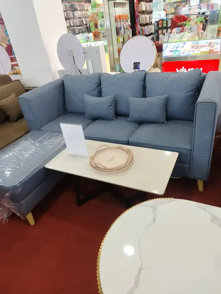 Credit sofa L DP 0% syarat KTP