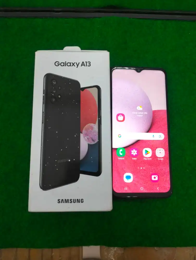 samsung A13 ram 6/128gb lengkap mulus