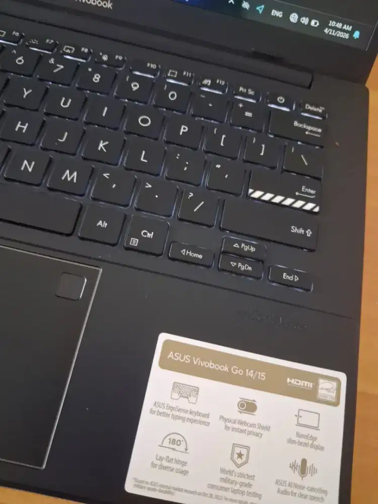 Laptop Asus Vivobook Go E1404FA,Amd Ryzen 3-7320U ram 8/512..Mulus