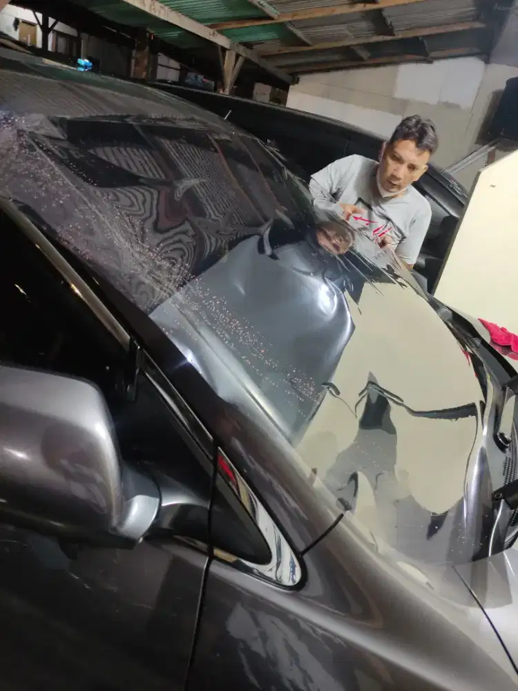 Cover jok kaca film wrapping sticker murmer