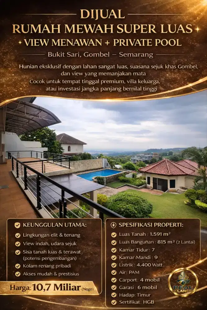 RUMAH MEWAH DIJUAL DAERAH GOMBEL BANYUMANIK SEMARANG