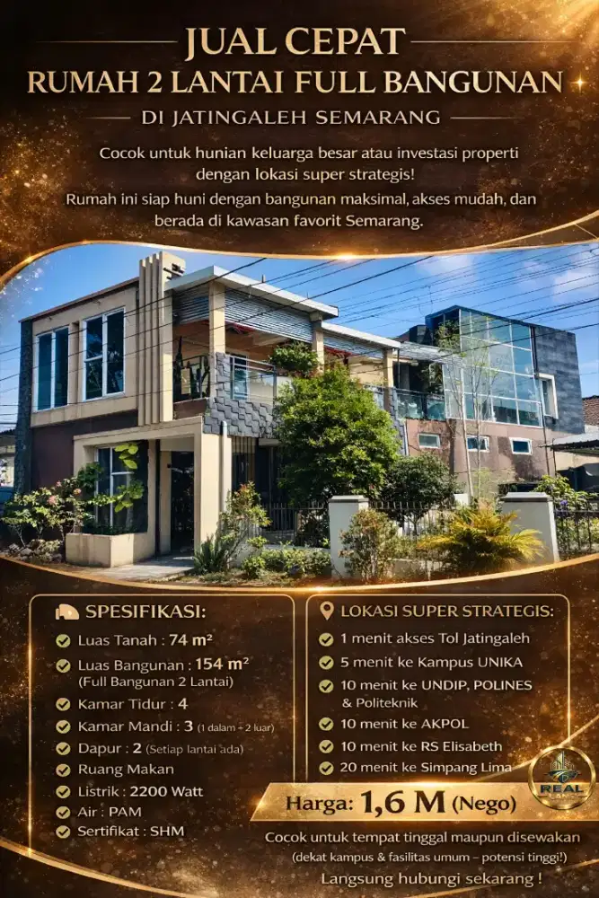 Rumah dijual di Jatingaleh Semarang kota