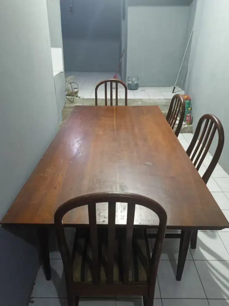 Meja Makan Kayu Jati Asli Dari Era Pak Harto Presiden