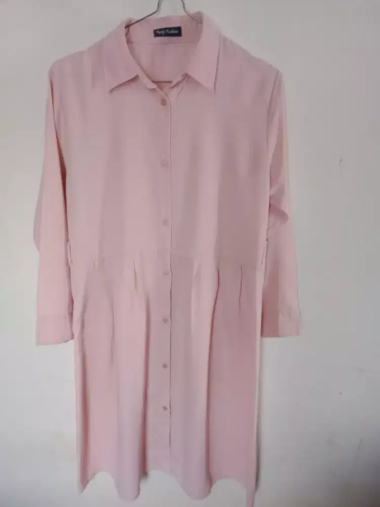 Baju Tunik Preloved Soft Pink