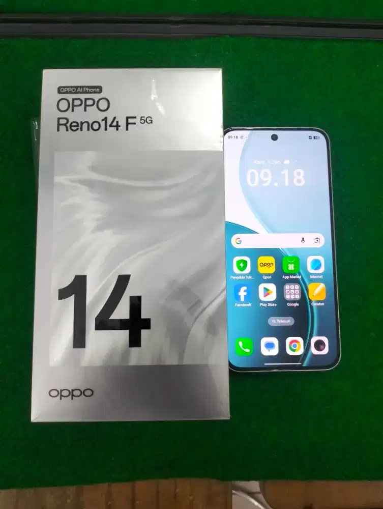 oppo reno 14F 5G ram 8/256gb lengkap mulus