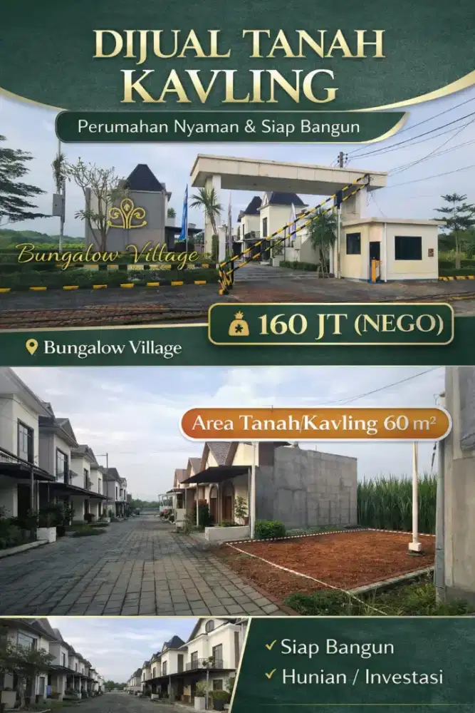 Dijual Tanah Kavling dilingkungan premium Deket Suhat Pemkab Kediri