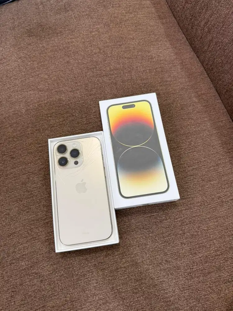 iPhone 14 pro 256 ibox back glas pecah