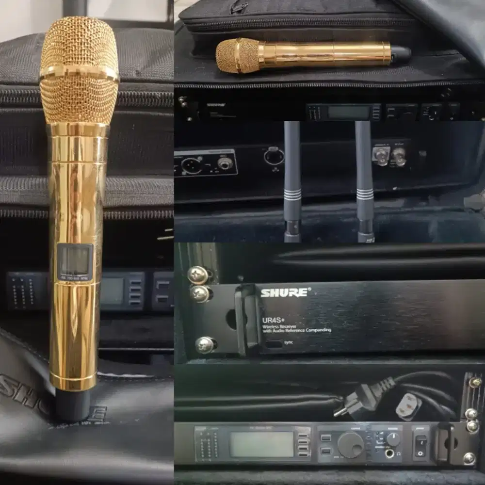 Mic SHURE UR2 R9 Gold Edition Made In Mexico + Wireless Receiver UR4S+
