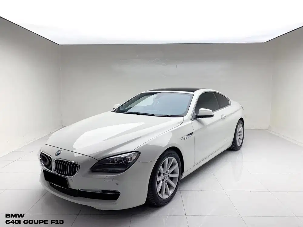 (Real 4000 KM) BMW 640i COUPE F13 2014 – WHITE ON BROWN