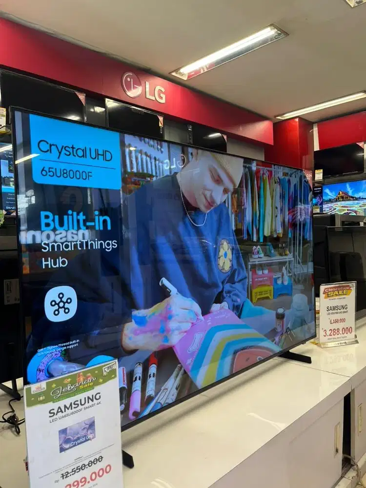 samsung led ua65u8000f smart 4k cash dan kredit cukup ktp aja