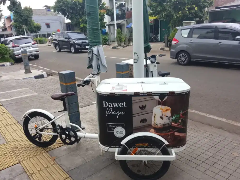 Gerobak sepeda usaha minuman