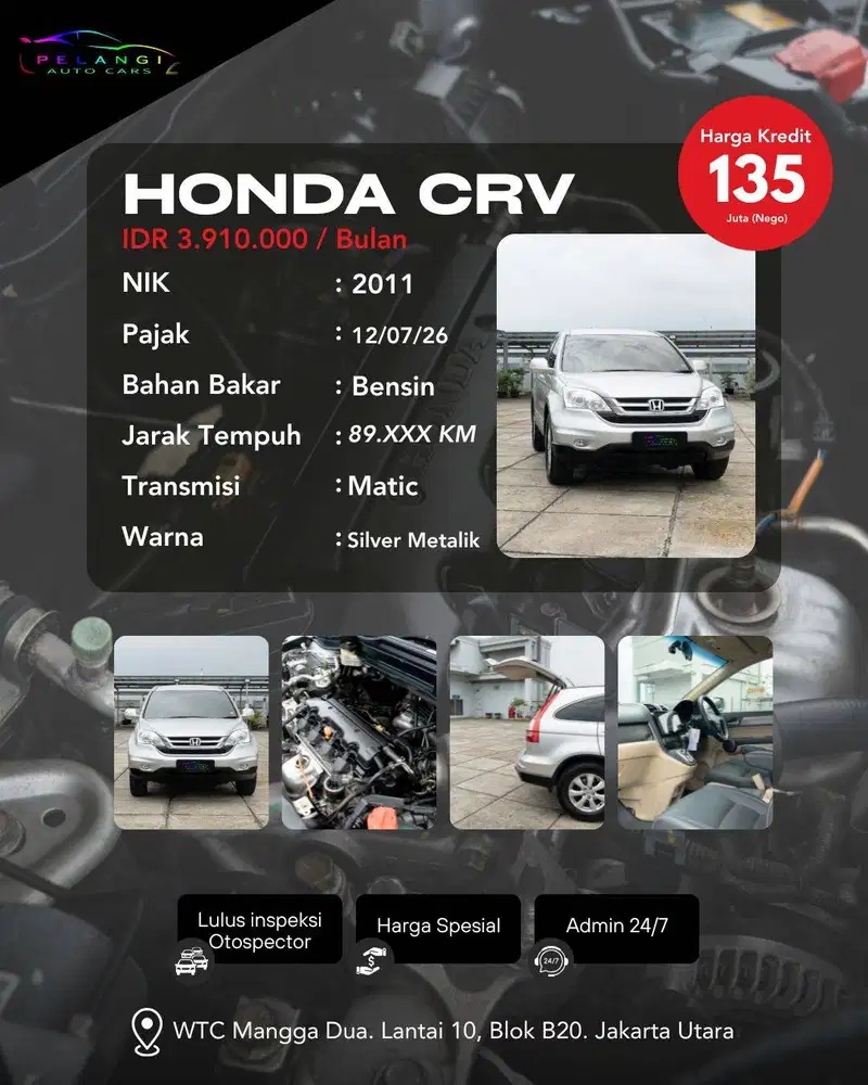 FOR SALE: Honda CRV 2.0 Facelift 2011 (AT)