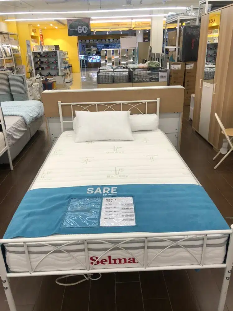 ranjang besi uk 120x200cm