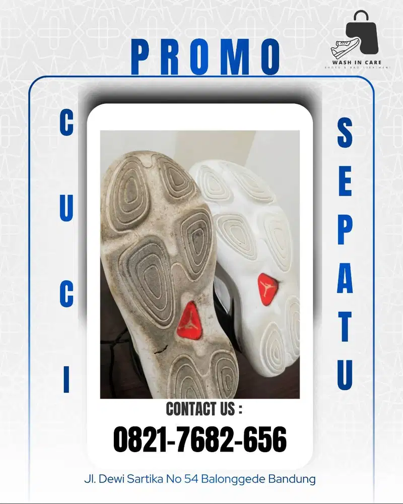 TERPERCAYA, Tempat Cuci Sepatu Alun-Alun Kota Bandung