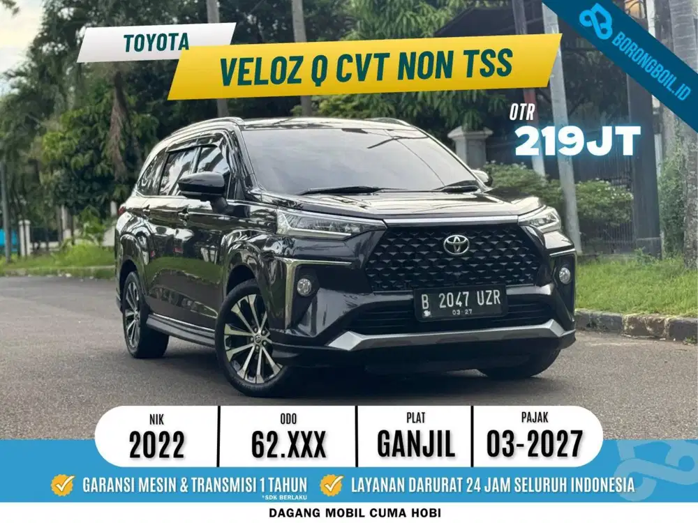 [TERMURAH] Toyota Veloz Q Non TSS CVT 2022