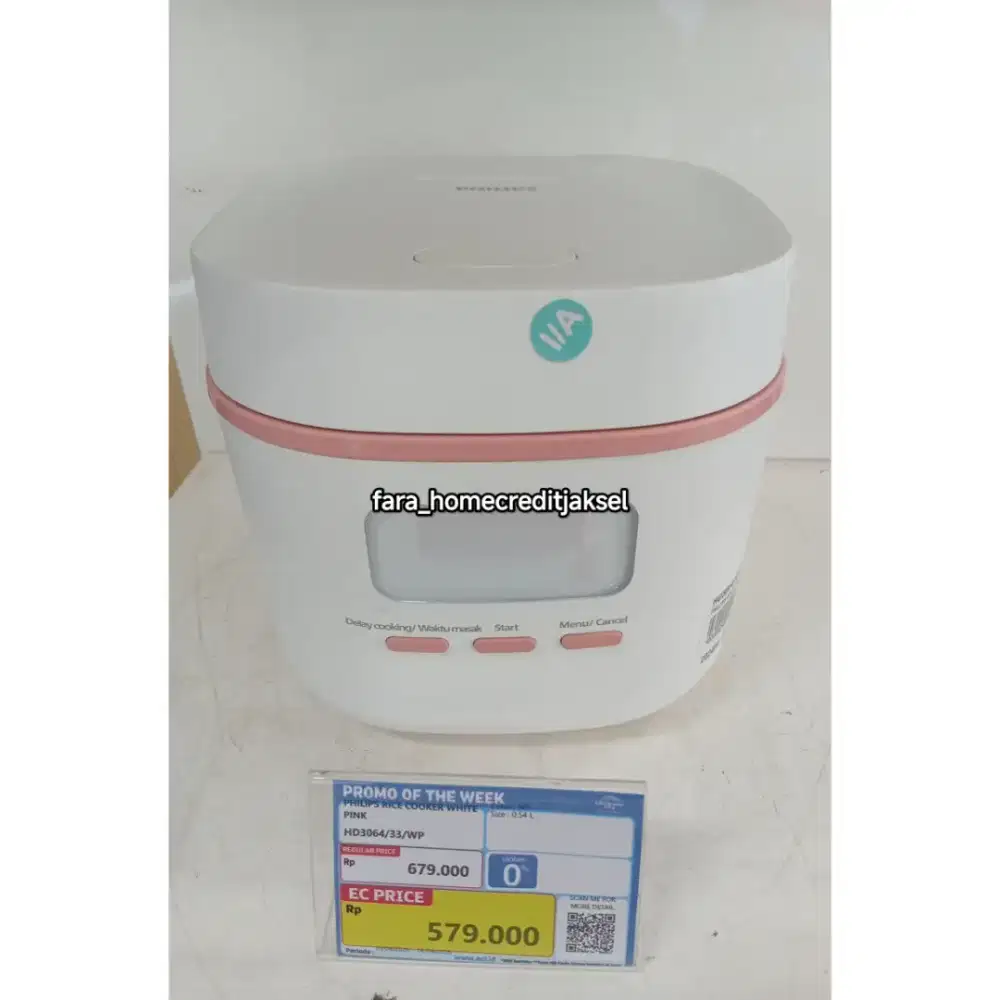 Philips Rice Cooker White Pink
