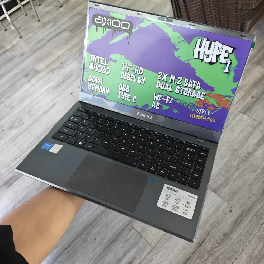 AXIOO HYPE INTEL CELERON RAM 4GB SSD 128GB