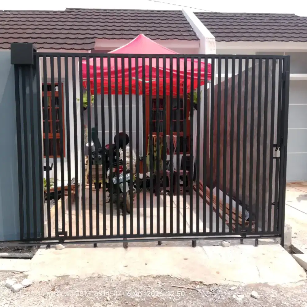 Pagar minimalis modern sederhana