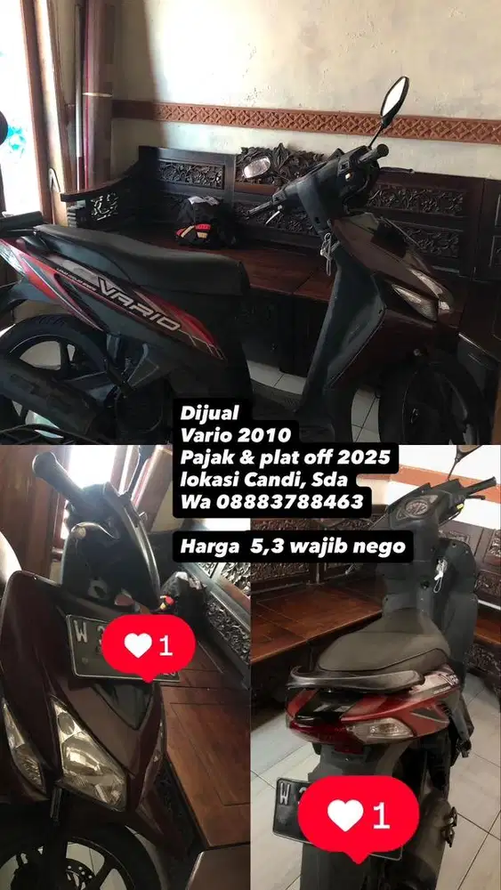 Dijual cepat vario 2010