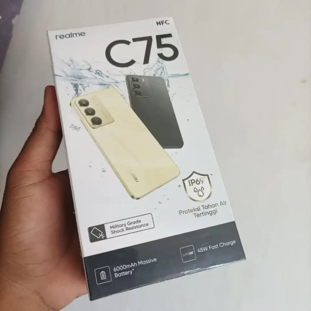 New realme c75 ram8/256 garansi resmi 1 tahun