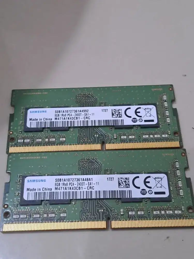 Ram laptop sodimm 16gb ddr4 (8gb x 2) 2400T seken normal