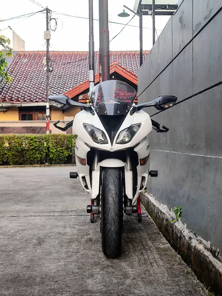 Kawasaki ZX6R 2011 Putih Langka FP Istimewa TT FULL MODIF READY USE