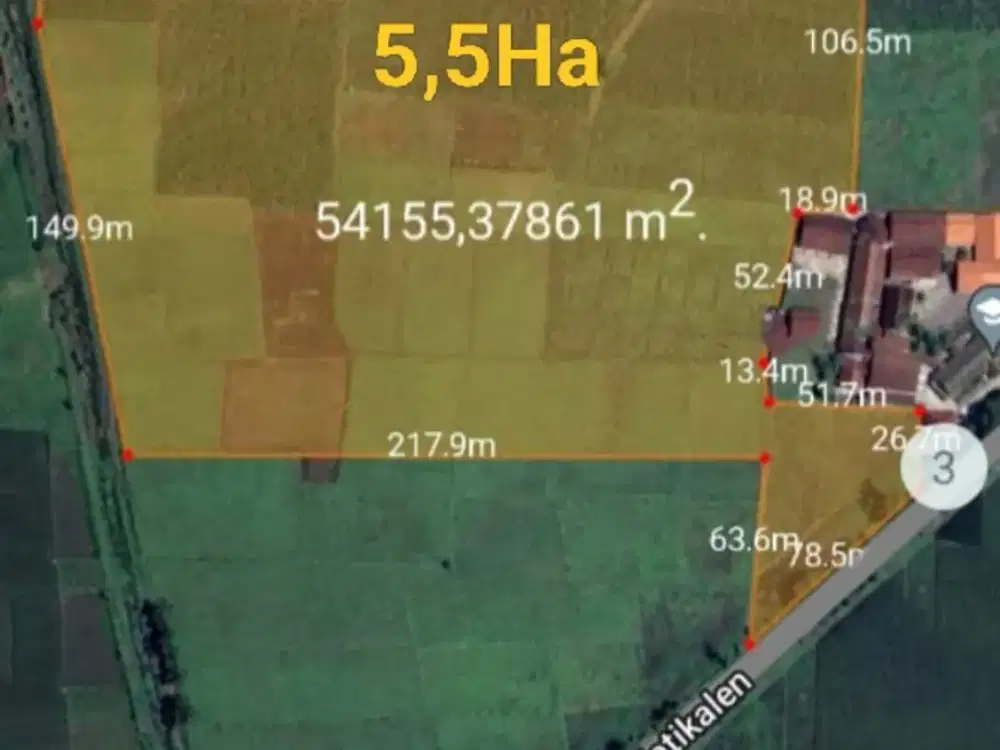 Dijual Lahan Zona Industri Lokasi Nganjuk Luas 5,5 Hektar