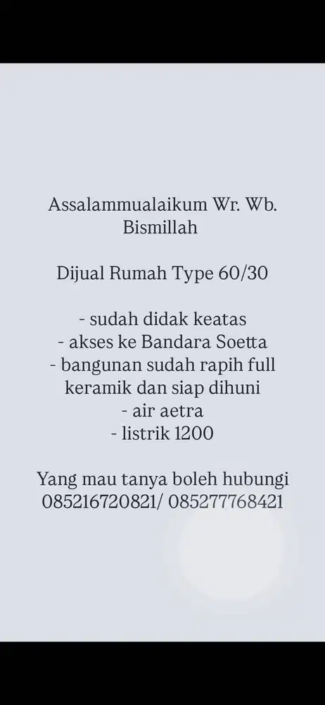 RUMAH MURAH SIAP HUNI