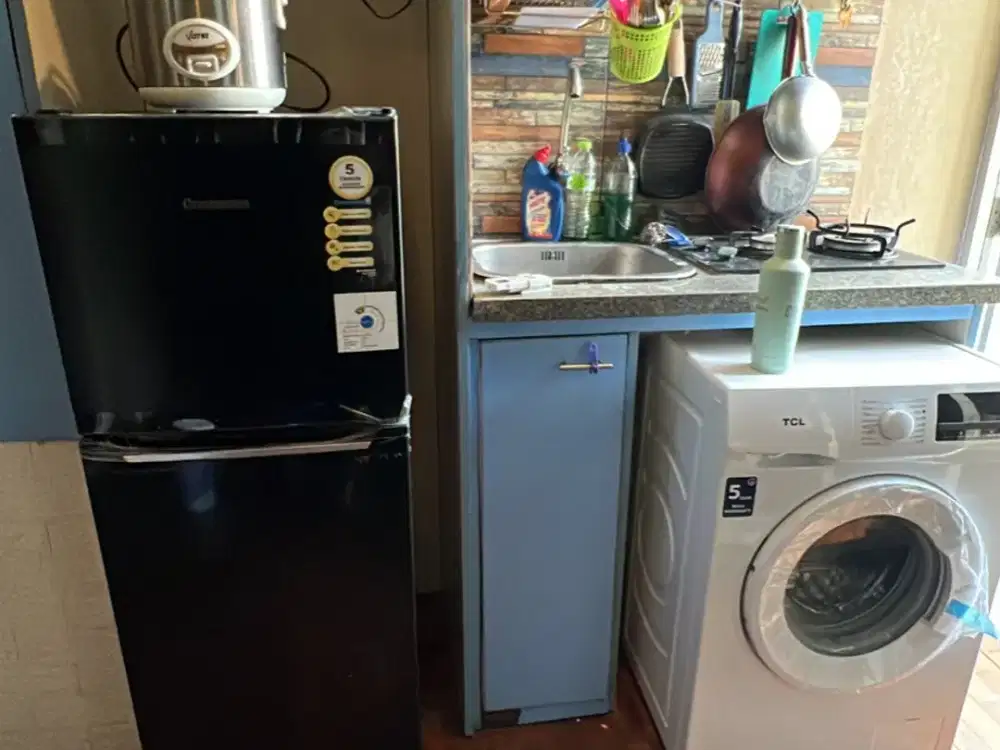 SEWA 2BR bulanan FREE wifi Apartemen Pancoran Riverside Furnished, New Refrigerator, New Laundry Machine