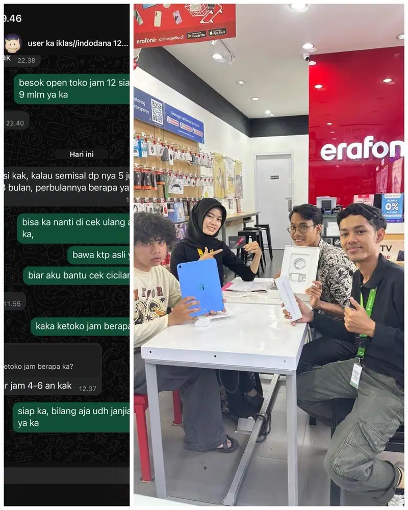 kredit 0% tanpa dp ipad 11 A16 wifi 128gb resmi ibox PA/A