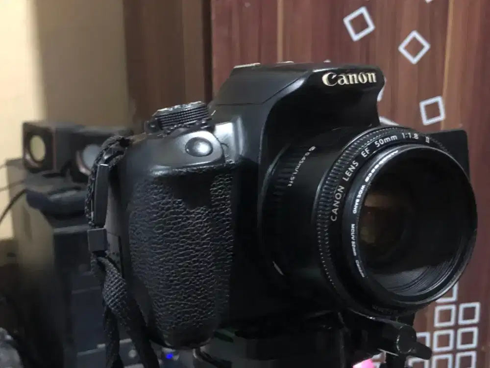 All in one canon 700d + efs II 50MM + kit stm 18-50mm + kingma 2 + tas