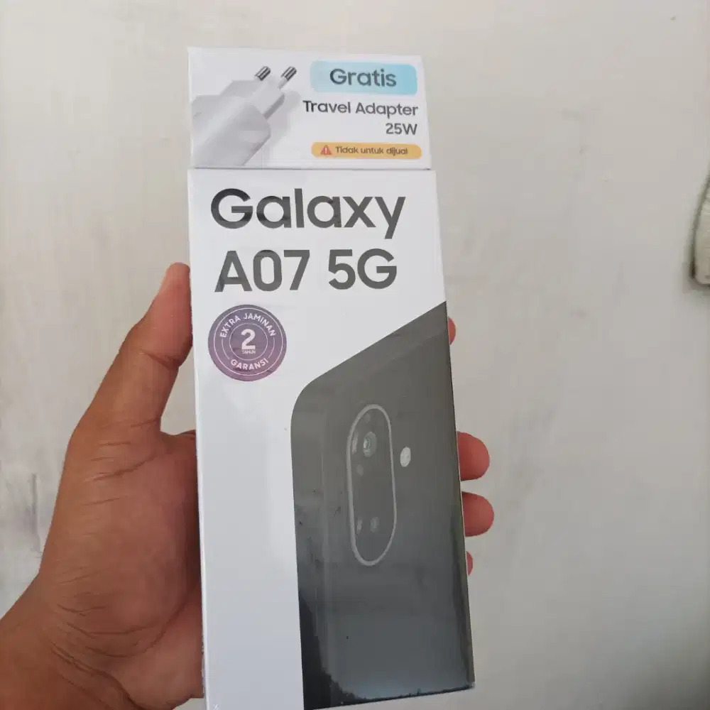 New Samsung galaxy A07 5G ram6/128 garansi resmi 1 tahun