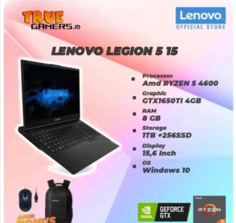 Laptop LENOVO LEGION 5 . Negoin aja