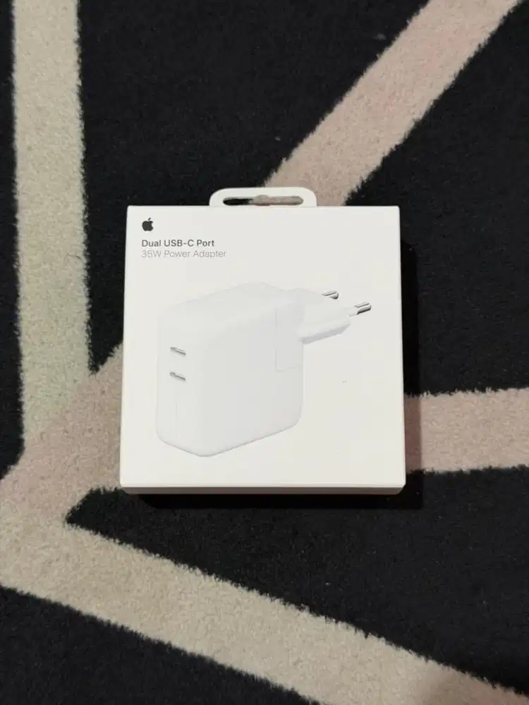APPLE 35W DUAL USB C POWER ADAPTER GARANSI RESMI