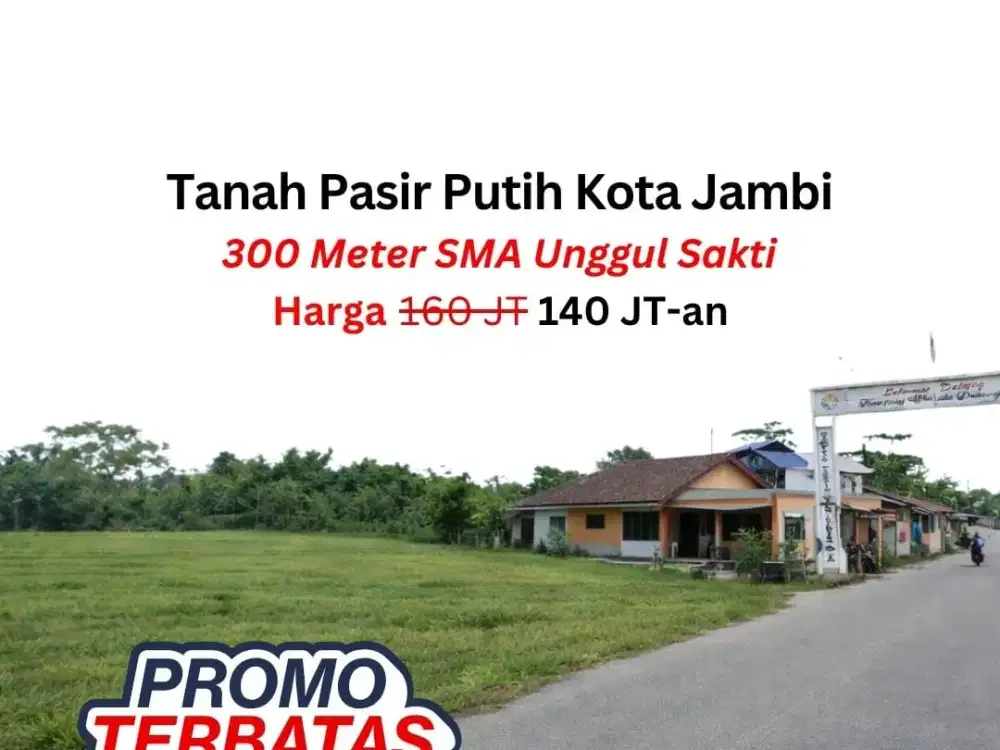 Jual Tanah Pasir Putih Dekat SMP 6 Kota Jambi