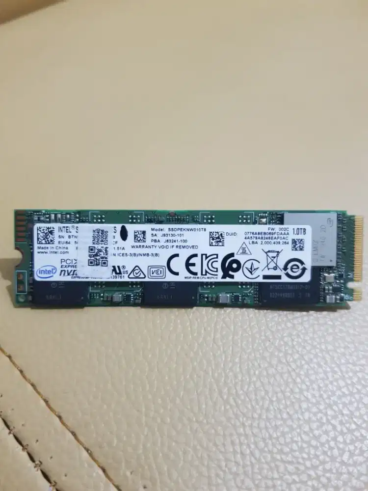 SSD Intel 1TB Nvme 3.0