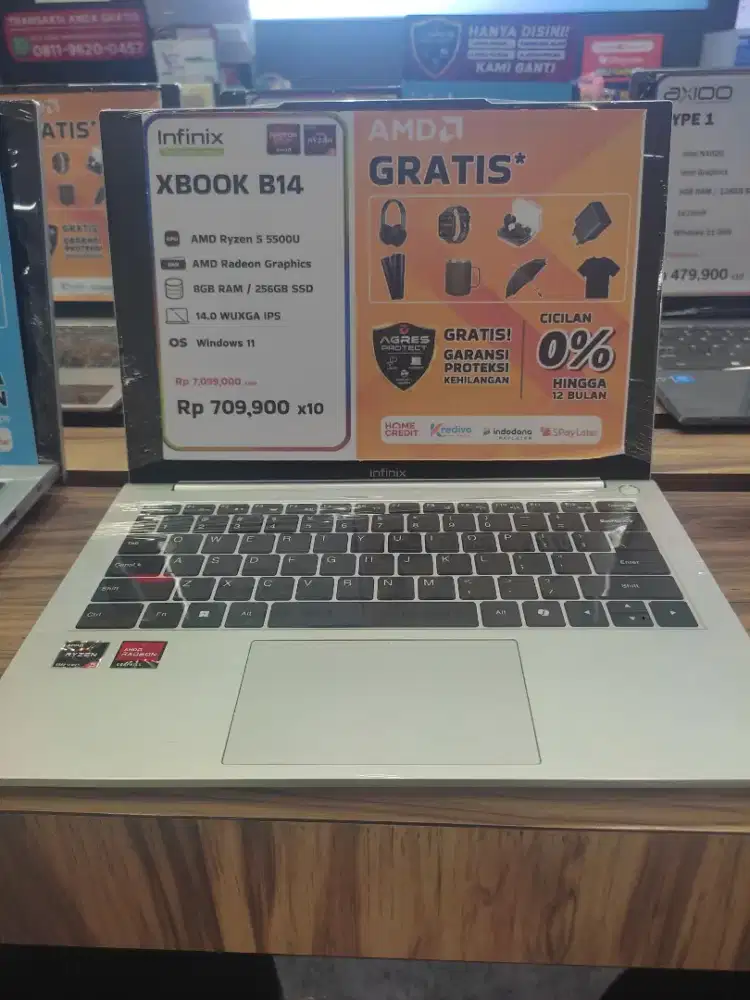 Infinix xbook B14 RAM 8GB 256gb ssd bisa cicilan tanpa DP