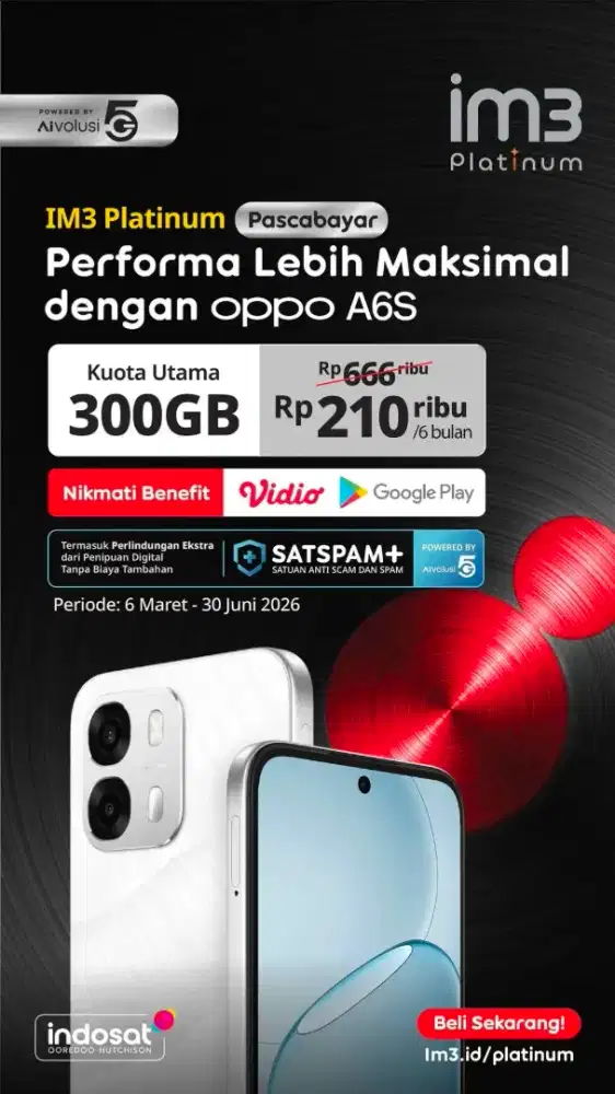 FLASH SALE PROMO INDOSAT IM3 300GB 200RIBUAN KUOTA INTERNET 6BULAN
