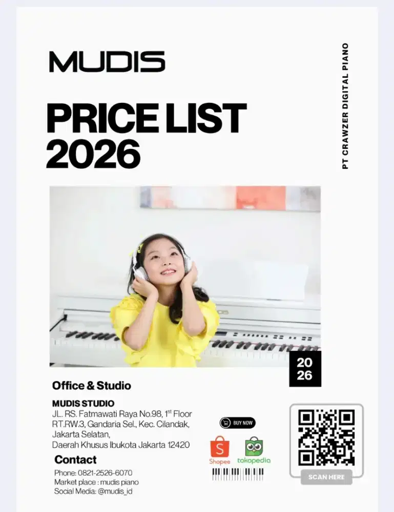 Mudis Piano MQ 700 ,  Bench piano